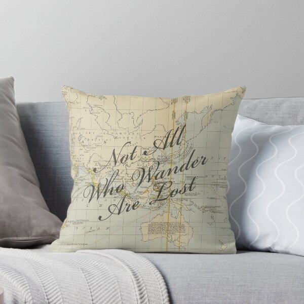 Item preview, Not All Who Wander Are Lost // Map of the World designed and sold by Adidit.