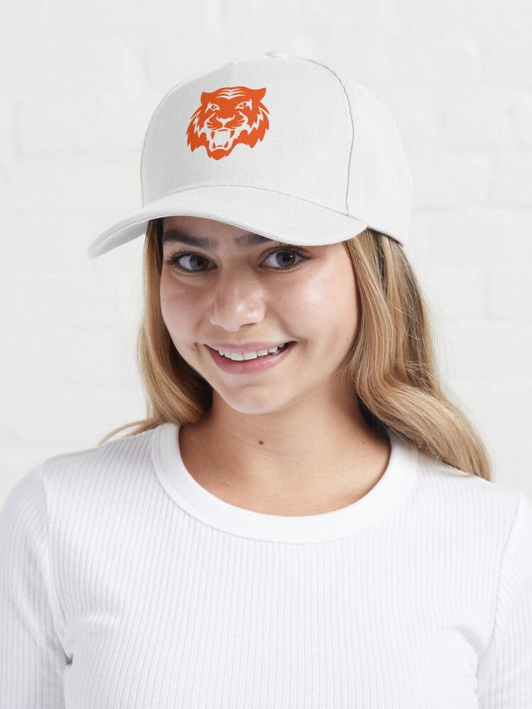 Growling Mouth Open Bengal Tiger Flat Bill Trucker Hat