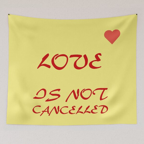 Item preview, Love is not cancelled heart designed and sold by ABHI-ART.