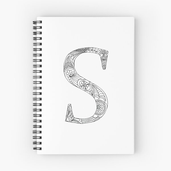 Item preview, Henna Alphabet S / Henna Letter S - Black Henna Line Art designed and sold by Mrs-PenLine.