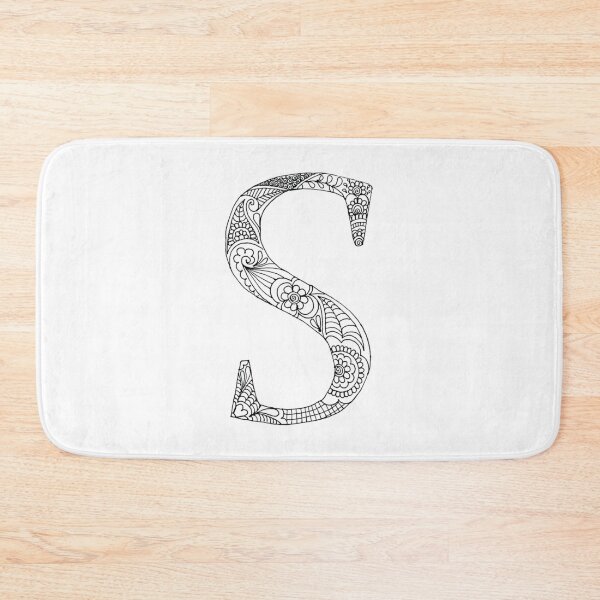 Item preview, Henna Alphabet S / Henna Letter S - Black Henna Line Art designed and sold by Mrs-PenLine.