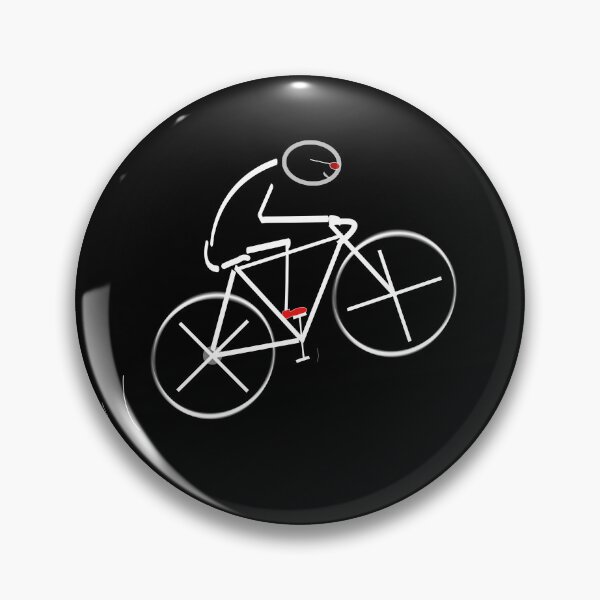 Item preview, Stylized Bicyclist - white design - for Cyclists designed and sold by Mindful-Designs.