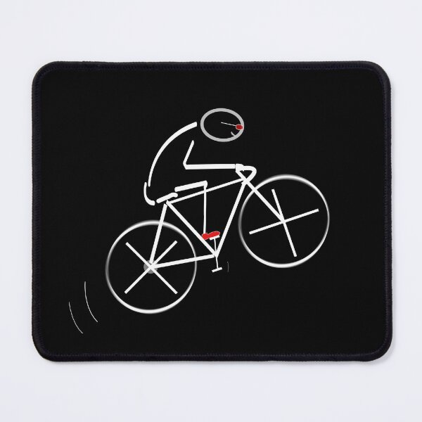 Item preview, Stylized Bicyclist - white design - for Cyclists designed and sold by Mindful-Designs.