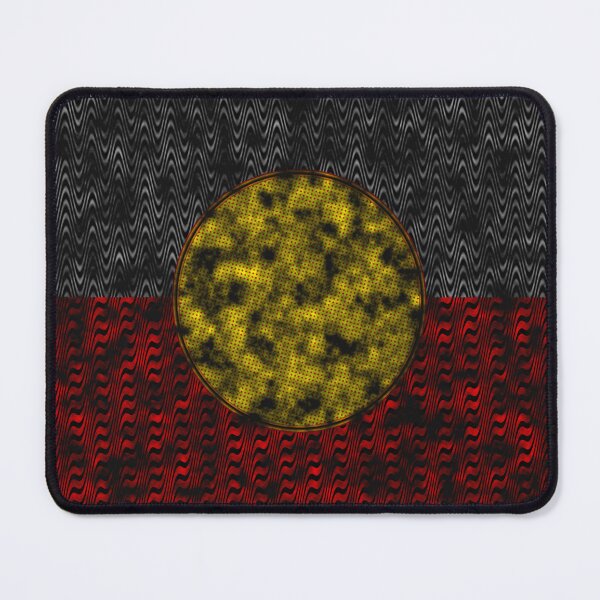 Item preview, AMAZING AUSTRALIAN ABORIGINAL FLAG ART EXPRESSION WITH DOTS AND WAVES-14. designed and sold by Ralek.