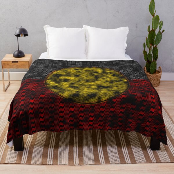 Item preview,  AMAZING  AUSTRALIAN ABORIGINAL FLAG  ART EXPRESSION WITH DOTS AND WAVES-14. designed and sold by Ralek.