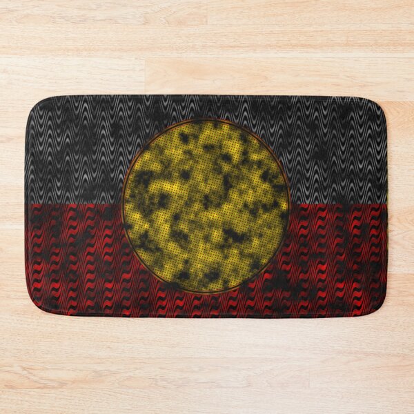 Item preview,  AMAZING  AUSTRALIAN ABORIGINAL FLAG  ART EXPRESSION WITH DOTS AND WAVES-14. designed and sold by Ralek.