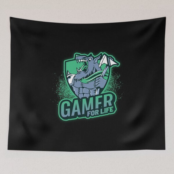 Item preview, Gamer for Life with Anthropomorphic Lycan designed and sold by PRIVARSHU.