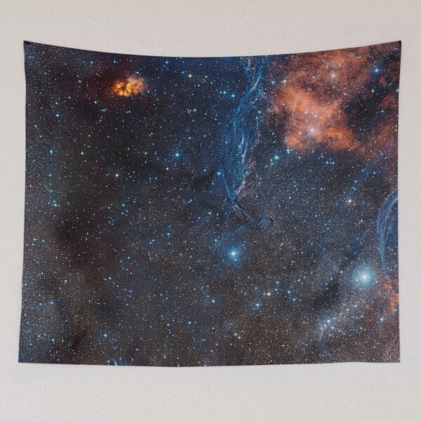 Item preview, The rich celestial landscape around the aging double star IRAS 08544-4431 (constellation of Vela) designed and sold by Raureif.