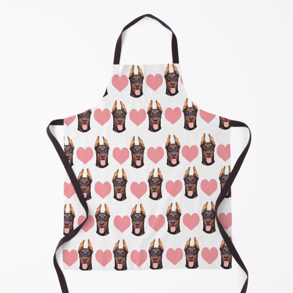 Item preview, cute doberman dog face heart pattern funny doberman valentines day gift designed and sold by alaechamlal.
