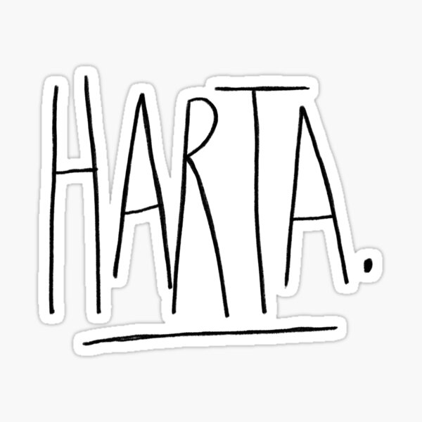 Harta (feed up in Spanish/ fem) Sticker
