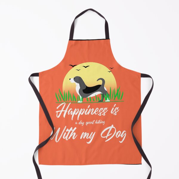 Item preview, Happiness is a day spent hiking with my dog designed and sold by Verbiage24.