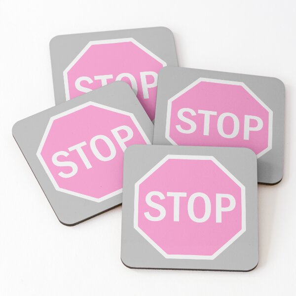 Item preview, Pink Stop Sign Street Sign designed and sold by Creations-By-Em.