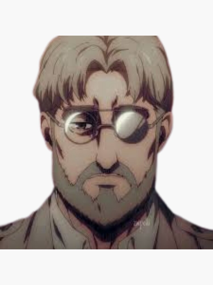 "zeke yeager glasses" Sticker by jassine11 | Redbubble