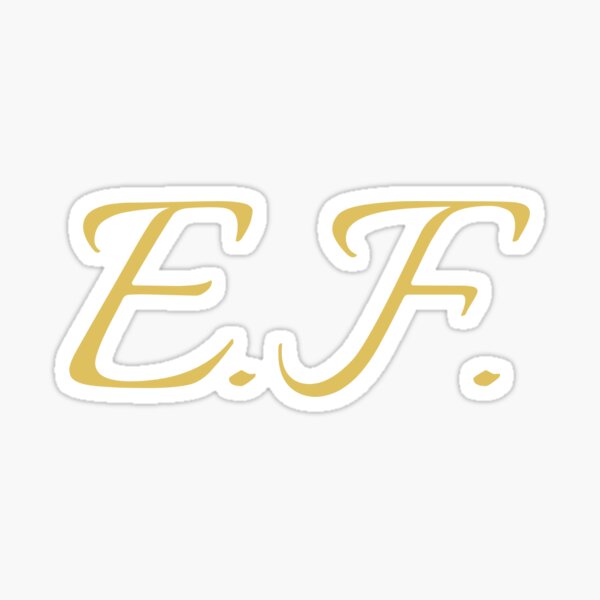 Item preview, EF Initials | Gold Lettering | Personalised Gifts designed and sold by Avo And Sriracha.