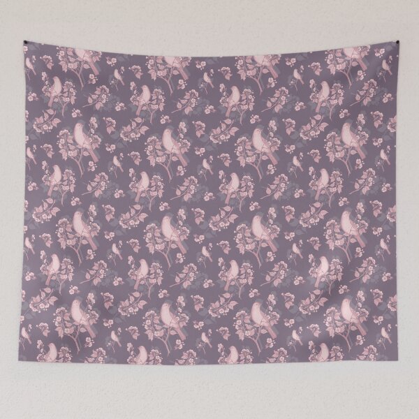 Item preview, Blossoming apple tree and birds. designed and sold by AnaGuziiArt.