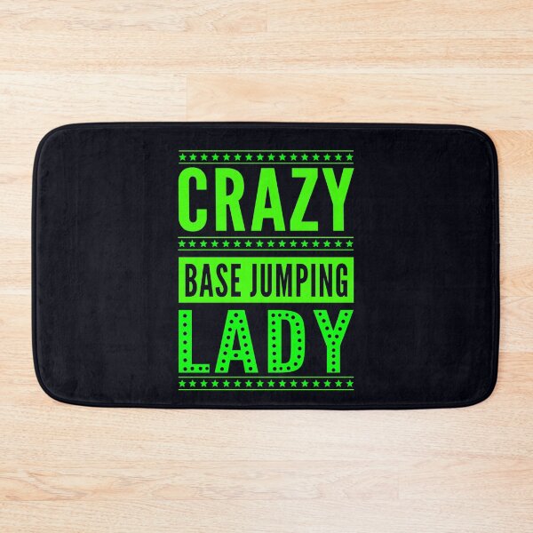 Item preview, Crazy Base Jumping Lady - Female Action and Extreme Sports designed and sold by madtoyman.