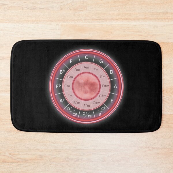Item preview, Circle of Fifths | Music Keys | Key Signatures | Red | derickquince Design designed and sold by DerickQuince.