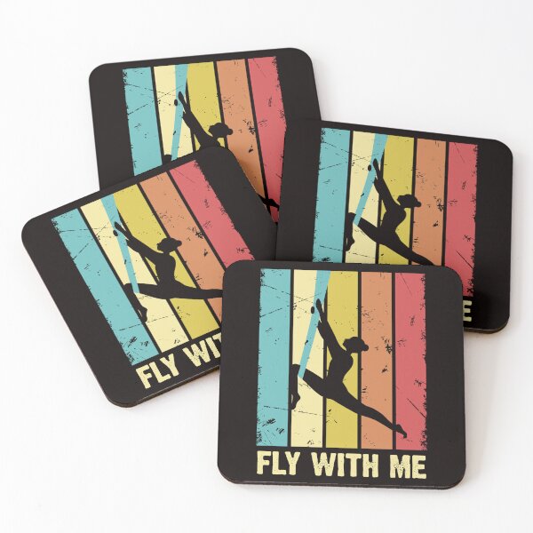 Item preview, Retro Fly With Me Aerial Silk Aerialist Acrobat Acrobatics designed and sold by TomGiantDesigns.