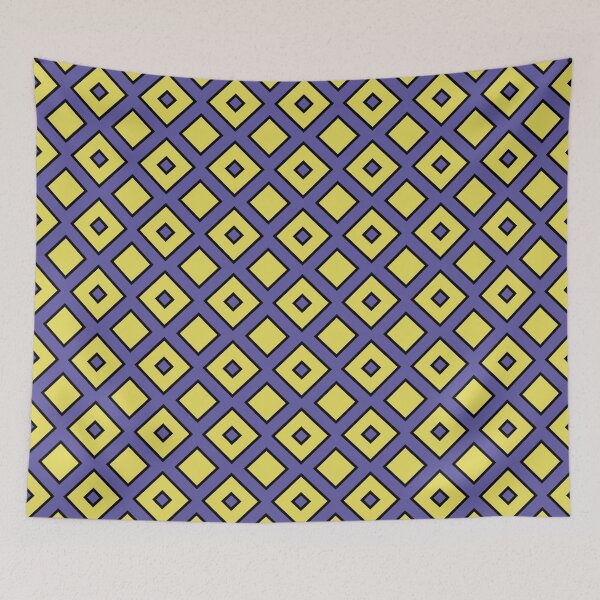 Item preview, Squares Diamonds Pattern Purple & Yellow designed and sold by RLWphoto.