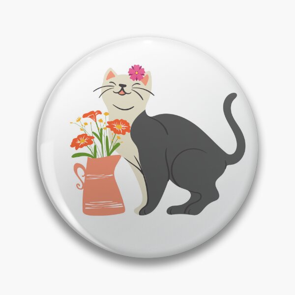 Item preview, Adorable kitten with flowers. designed and sold by EMIPRINCESS.