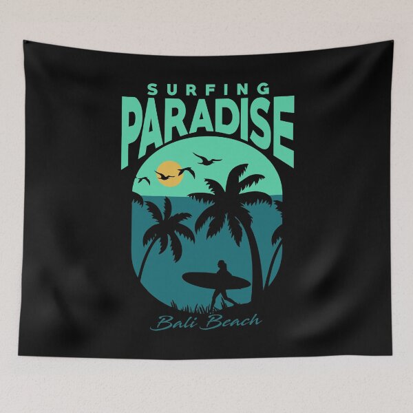Item preview, Surfing paradise bali beach designed and sold by BandiRock.