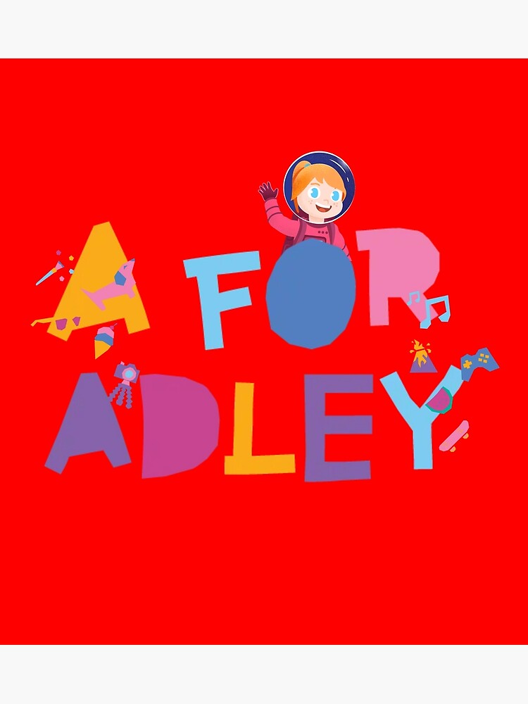 "a for adley" Poster for Sale by marwaAh Redbubble