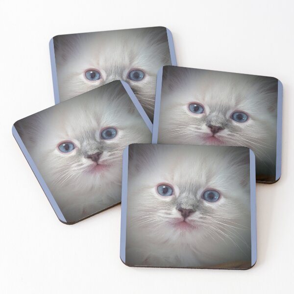 Item preview, Cute ragdoll kitty face designed and sold by Fluffycat2020.