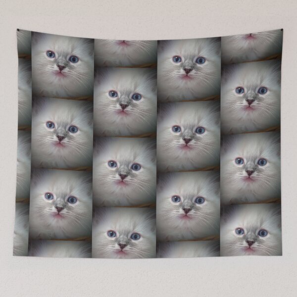 Item preview, Cute ragdoll kitty face designed and sold by Fluffycat2020.