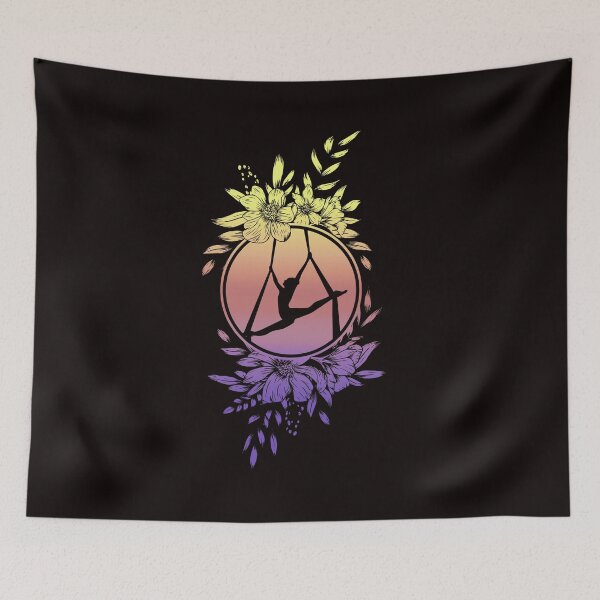 Item preview, Aerialist Floral Aerial Silk Acrobatics Dancer Performer designed and sold by TomGiantDesigns.