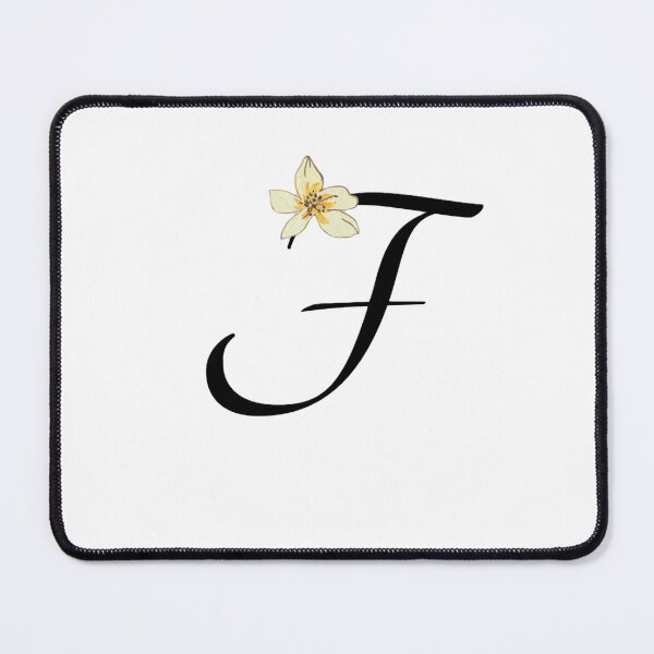 Item preview, letter F , F botanical monogram, F floral monogram designed and sold by SincerelyKate.