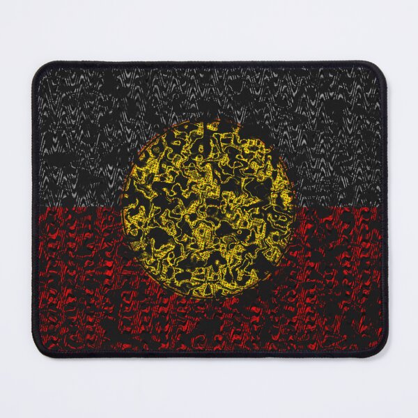 Item preview, AMAZING AUSTRALIAN ABORIGINAL FLAG ART EXPRESSION WITH DOTS AND WAVES-15. designed and sold by Ralek.