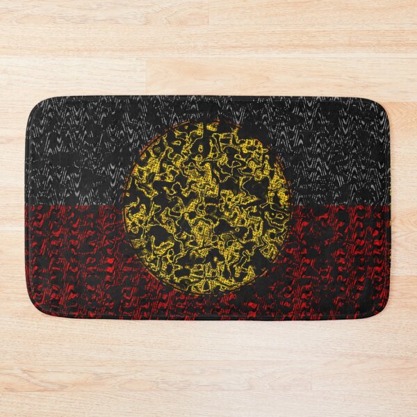 Item preview,  AMAZING  AUSTRALIAN ABORIGINAL FLAG  ART EXPRESSION WITH DOTS AND WAVES-15. designed and sold by Ralek.