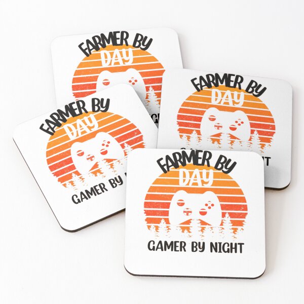 Item preview, Farmer by day gamer by night designed and sold by Mr Wolf.