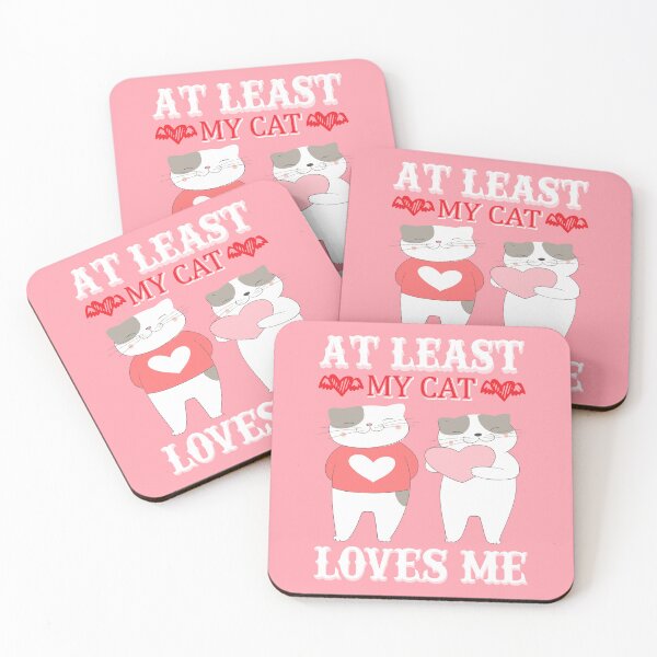 Item preview, At Least My Cat Loves Me - unique valentine design designed and sold by Froyd Wess.