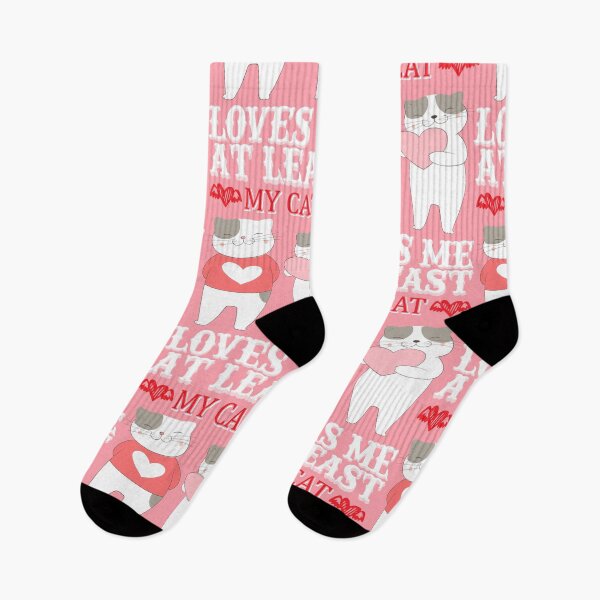 Item preview, At Least My Cat Loves Me - unique valentine design designed and sold by Froyd Wess.