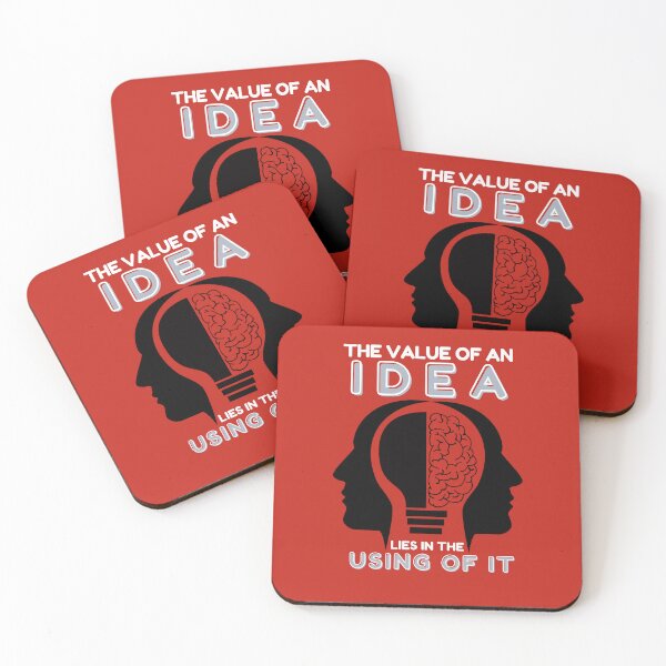 Item preview, Value of an Idea Brain Quote T-Shirt designed and sold by LJ4EVER.