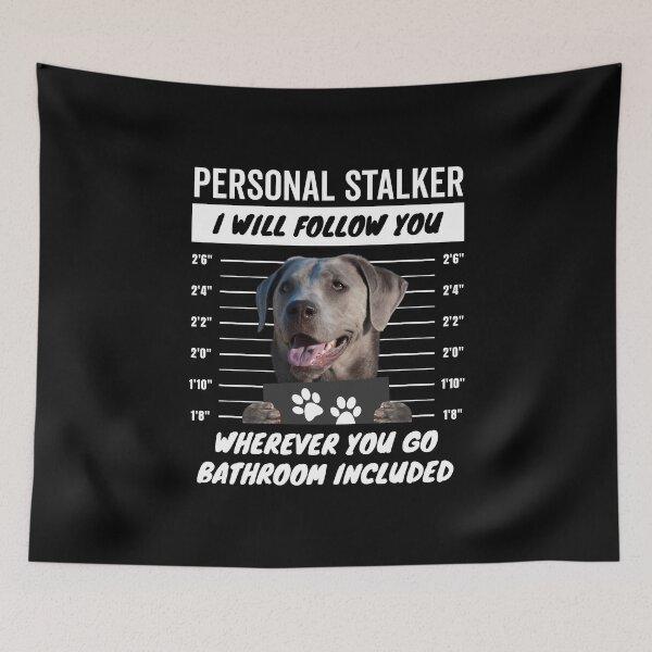 Item preview, Personal Stalker Labrador Retriever Dog – Silver Lab designed and sold by More Cute Dogs.