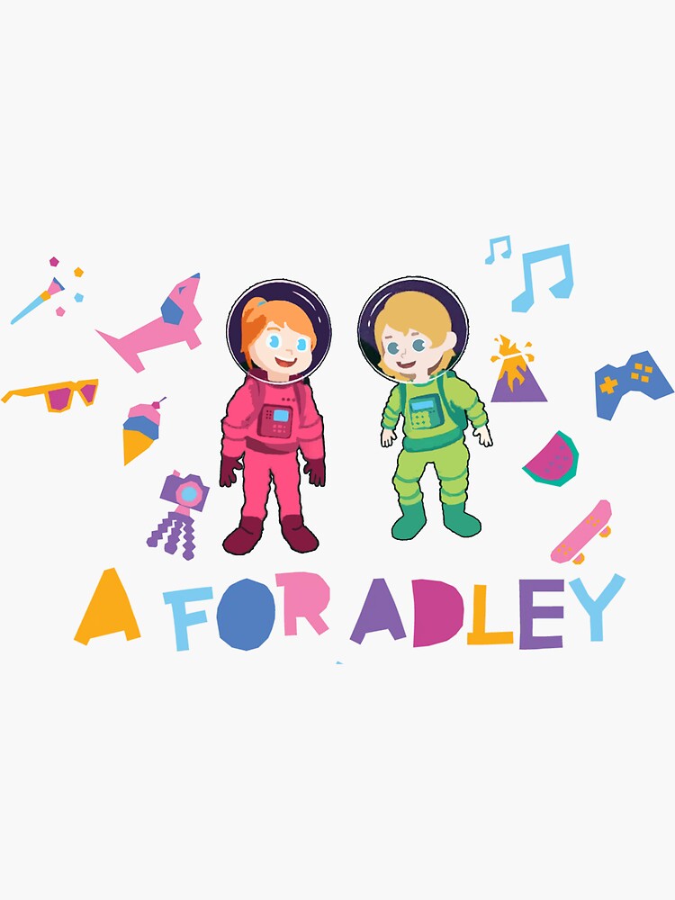 A For Adley Sticker For Sale By Marwa Ah Redbubble