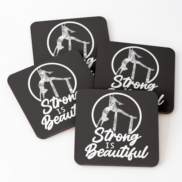 Item preview, Strong Is Beautiful Aerialist Aerial Silk Acrobatics Dancer designed and sold by TomGiantDesigns.