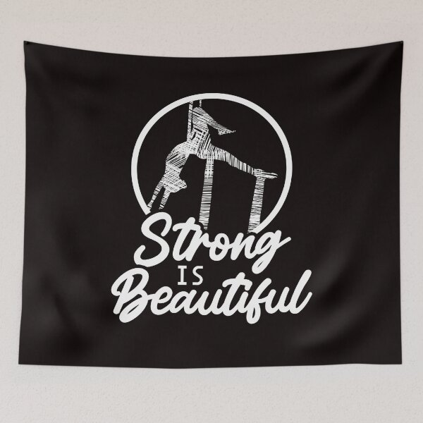 Item preview, Strong Is Beautiful Aerialist Aerial Silk Acrobatics Dancer designed and sold by TomGiantDesigns.