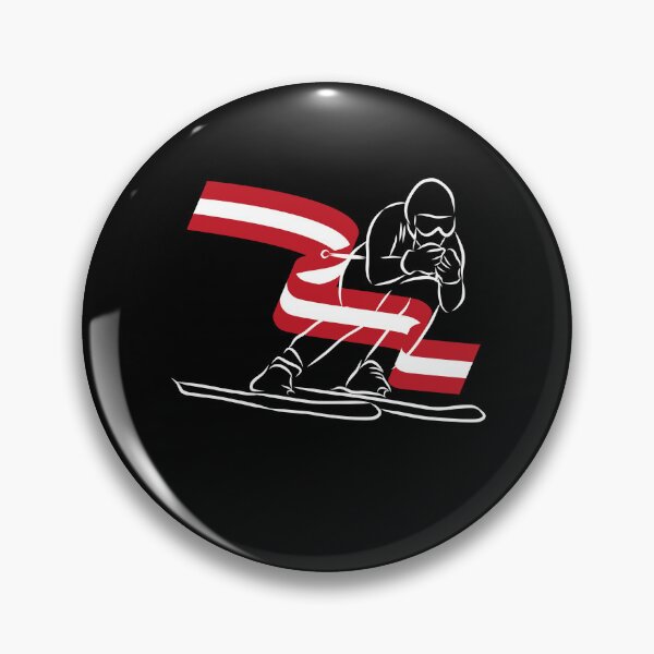 Item preview, Austria Alpine Skiing Skier Austrian Flag designed and sold by ZiesMerch.