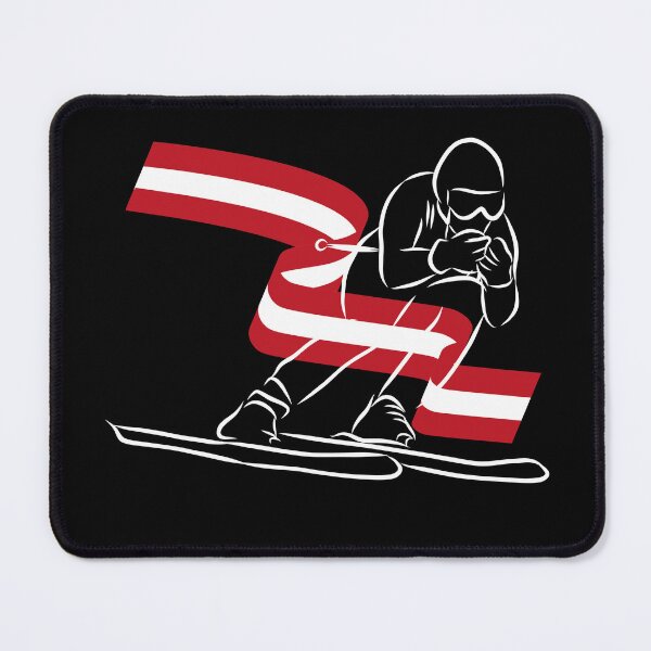 Item preview, Austria Alpine Skiing Skier Austrian Flag designed and sold by ZiesMerch.