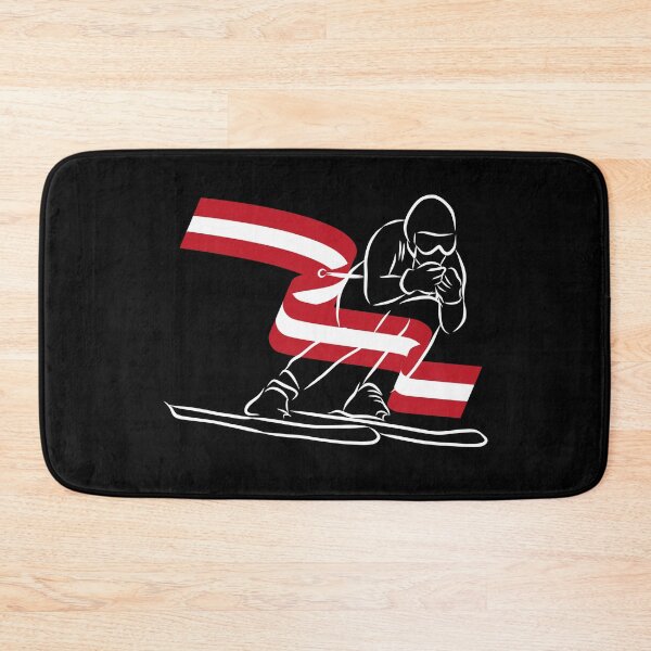 Item preview, Austria Alpine Skiing Skier Austrian Flag designed and sold by ZiesMerch.