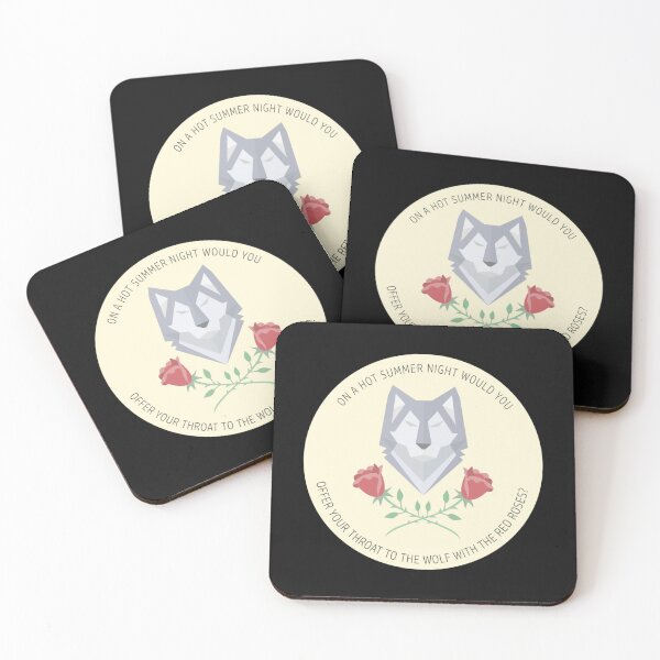 Item preview, wolf and roses   designed and sold by ZQuantavius.