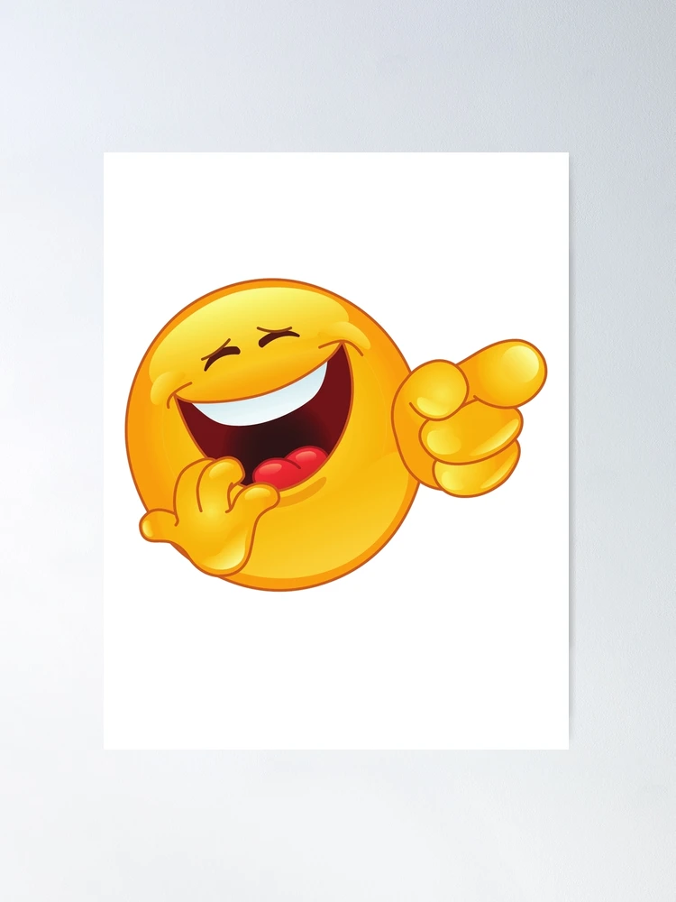 Funny laugh emoji Poster for Sale by Nature Design's