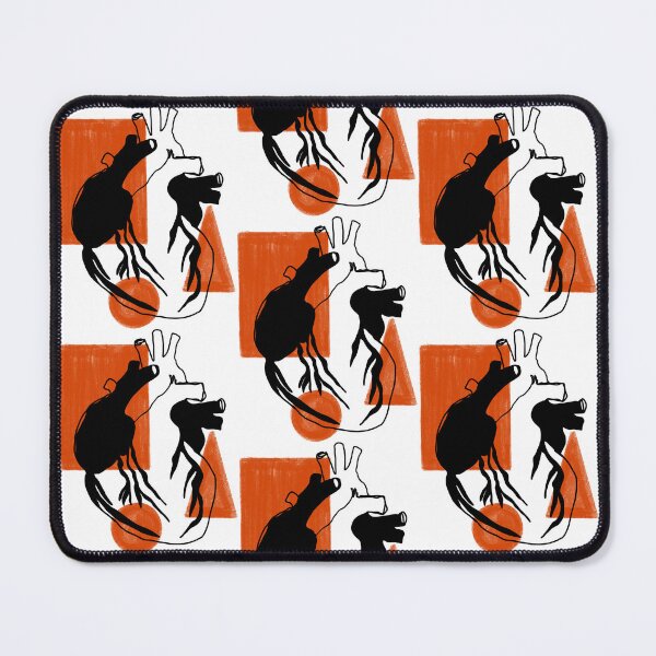 Item preview, Anatomical Heart With Orange Figures designed and sold by Annaillustrator.