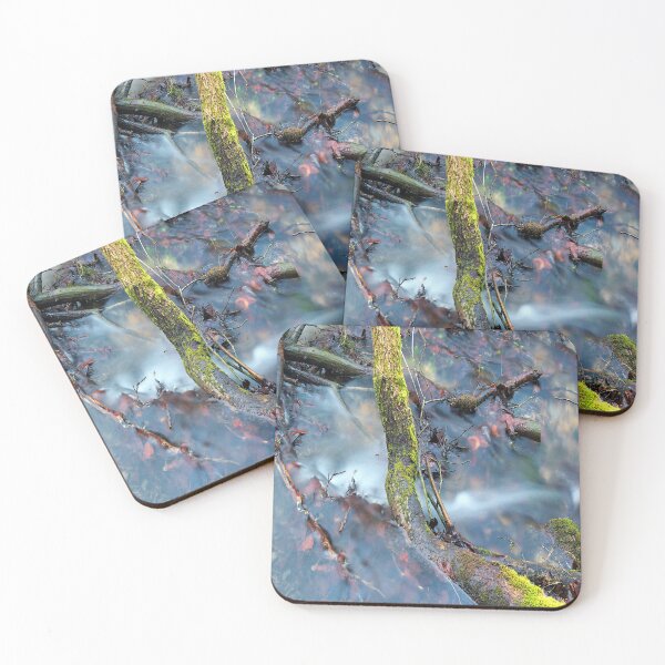 Item preview, Branch with moss in the wild stream designed and sold by frankuffmann.