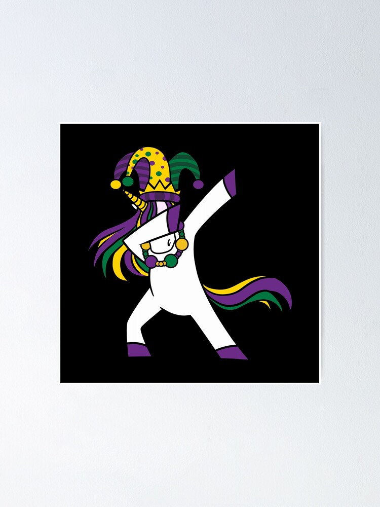 “Mardi Gras - Unicorn I” Poster for Sale by lemon-pepper | Redbubble