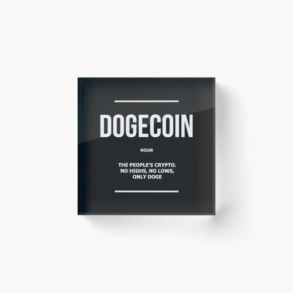 Item preview, Dogecoin Definition Dogecoin Noun Cryptocurrency DOGE Crypto Gift Blockchain Quote designed and sold by SuccessHunters.