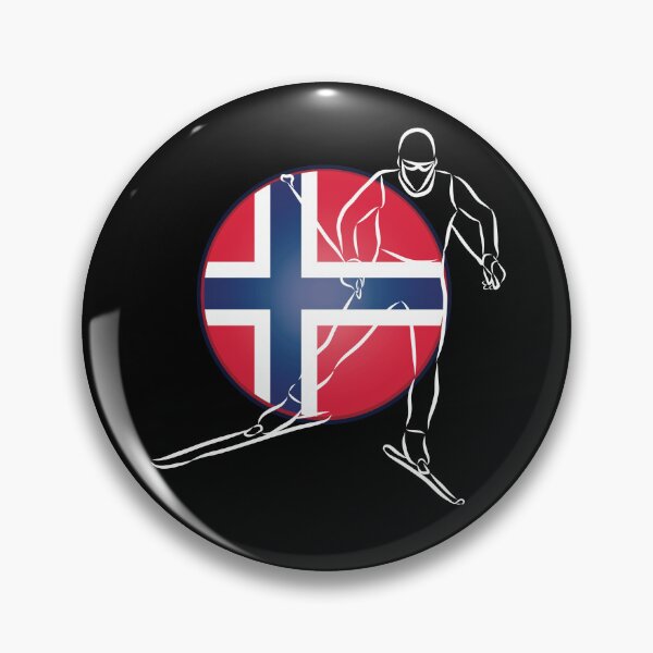 Item preview, Norway Cross Country Skiing Skier Norwegian Flag designed and sold by ZiesMerch.
